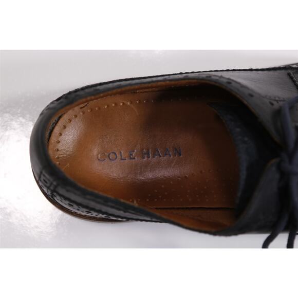 Cole Haan Mens Great Jones Navy Blue Wingtip Brogue Oxford Dress Shoes 11 M main image 7